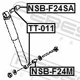 FEBEST NSB-F24M Spacer Bush, shock absorber