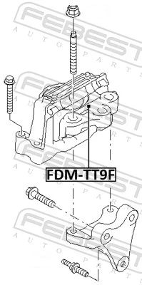 Mounting, engine FDM-TT9F