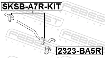 FEBEST SKSB-A7R-KIT Repair Kit, stabiliser bush
