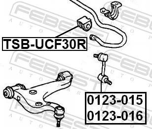 FEBEST TSB-UCF30R Mounting, stabiliser bar