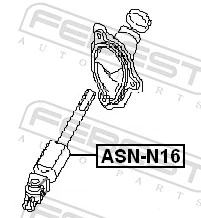 FEBEST ASN-N16 Steering Shaft