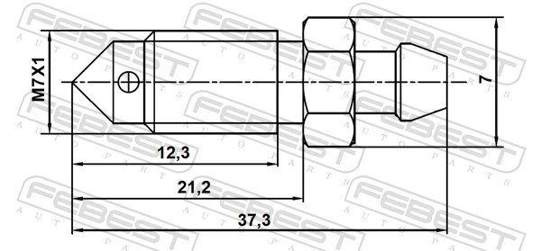 Bleeder Screw/Valve, brake caliper 8870-009