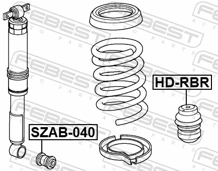 FEBEST HD-RBR Rubber Buffer, suspension