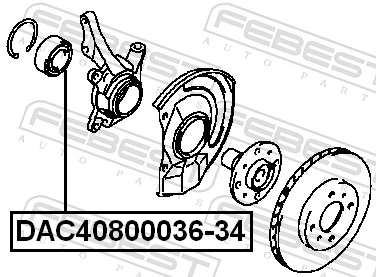 Wheel Bearing DAC40800036-34