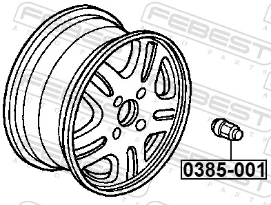 Wheel Nut 0385-001