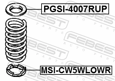 FEBEST PGSI-4007RUP Spring Seat