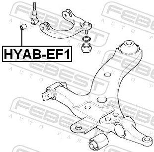 Mounting, control/trailing arm HYAB-EF1