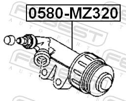 Slave Cylinder, clutch 0580-MZ320