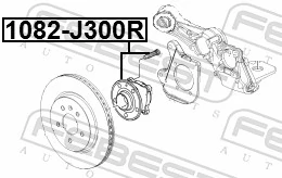 Wheel Hub 1082-J300R