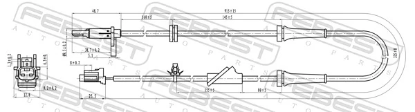 Sensor, wheel speed 02606-011