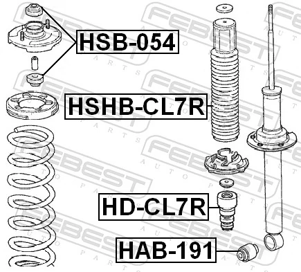 Bush, shock absorber HAB-191