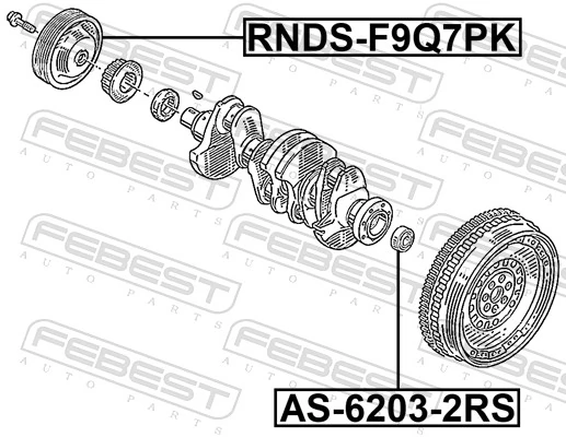 Belt Pulley, crankshaft RNDS-F9Q7PK