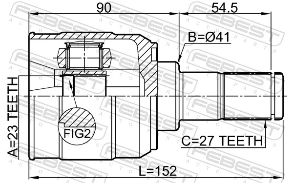 Joint Kit, drive shaft 1211-CREMTLH