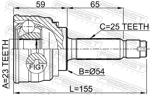 Joint Kit, drive shaft 0410-003