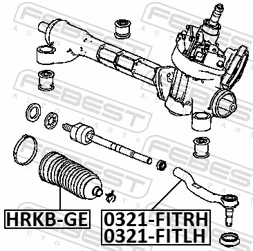 FEBEST 0321-FITRH Tie Rod End