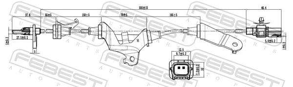 Sensor, Kelajuan Roda 03606-004