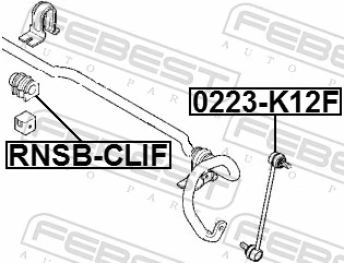 Mounting, stabiliser bar RNSB-CLIF