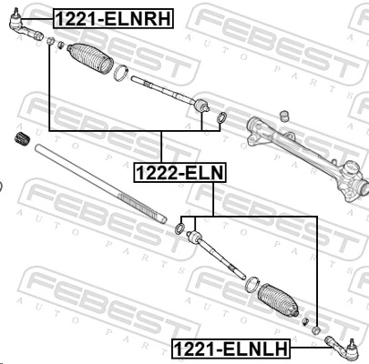 Tie Rod End 1221-ELNRH