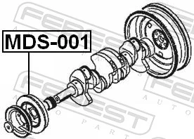 FEBEST MDS-001 Belt Pulley, crankshaft