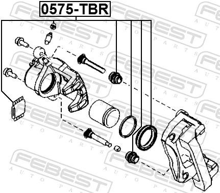 Repair Kit, brake caliper 0575-TBR