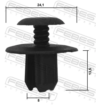 FEBEST 88570-181 Clip, trim/protection strip