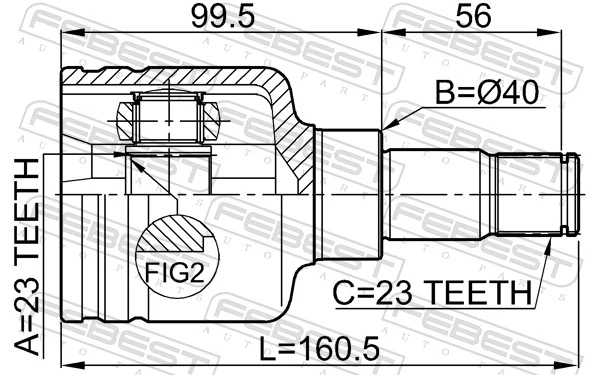 Joint Kit, drive shaft 2111-CB316LH