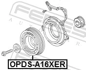 Belt Pulley, crankshaft OPDS-A16XER
