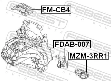Mounting, automatic transmission FDAB-007
