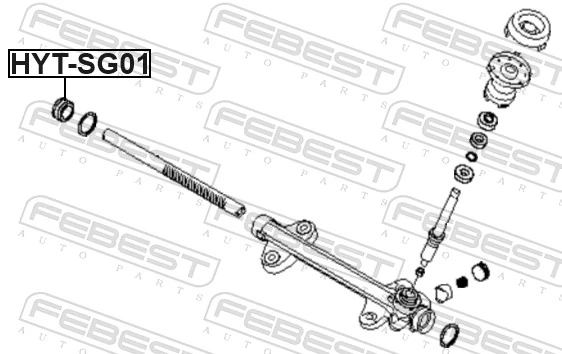 FEBEST HYT-SG01 Bush, steering shaft