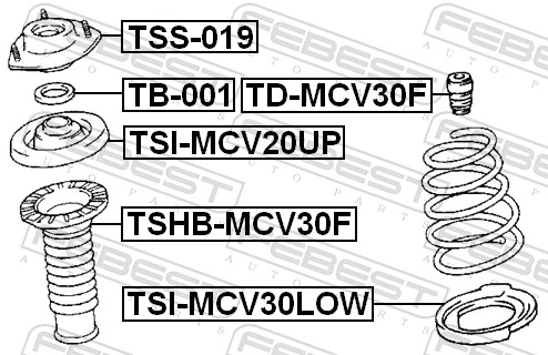 Suspension Strut Support Mount TSS-019