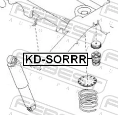 FEBEST KD-SORRR Rubber Buffer, suspension