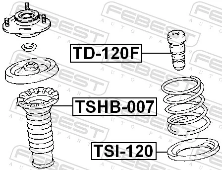 Protective Cap/Bellow, shock absorber TSHB-007