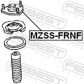 FEBEST MZSS-FRNF Suspension Strut Support Mount