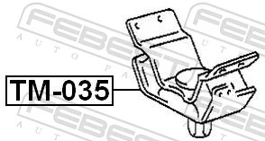 Mounting, engine TM-035