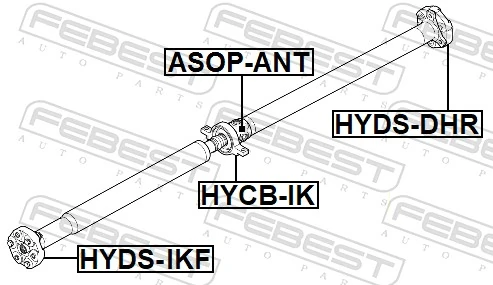 Bearing, propshaft centre bearing HYCB-JK1