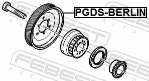 Belt Pulley, crankshaft PGDS-BERLIN
