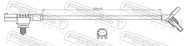 Sensor, wheel speed 16606-001