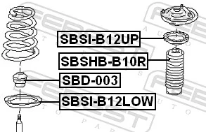 FEBEST SBSI-B12LOW Spring Seat