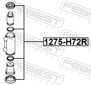 FEBEST 1275-H72R Repair Kit, wheel brake cylinder