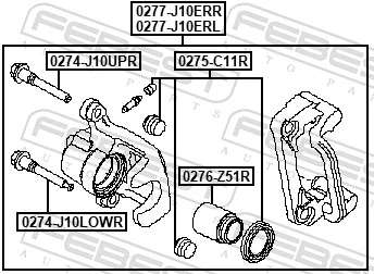 Brake Caliper 0277-J10ERL