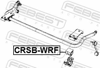 FEBEST CRSB-WRF Mounting, stabiliser bar