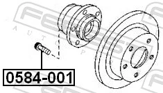Wheel Stud 0584-001