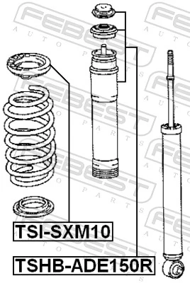 Protective Cap/Bellow, shock absorber TSHB-ADE150R