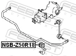FEBEST NSB-Z50R18 Mounting, stabiliser bar