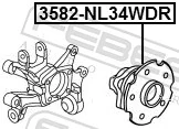 Wheel Hub 3582-NL34WDR