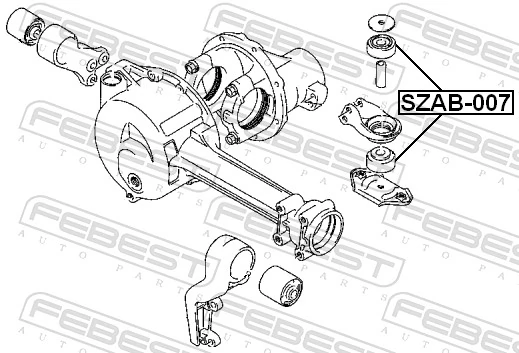 FEBEST SZAB-007 Mounting, differential