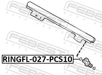 FEBEST RINGFL-027-PCS10 Seal Ring, injector