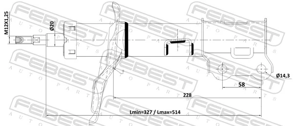 Amortiguador 22110-001FL