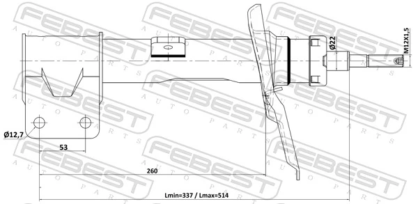 Shock Absorber 25110-008FR