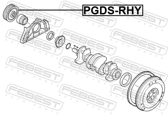 Belt Pulley, crankshaft PGDS-RHY